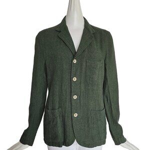 45R GREEN LINEN JACKET